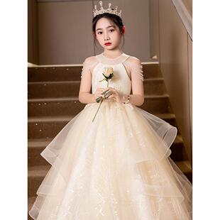 正品 花童主持人走秀钢新服琴演奏演出公主 高端轻奢儿2童礼服205款