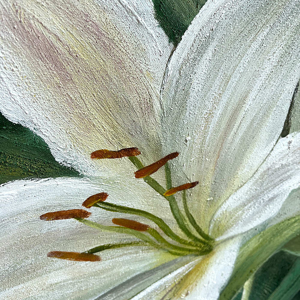 纯手绘大幅花卉油画 沙发背景客厅卧室画玄关餐厅装饰画肌理挂画图片