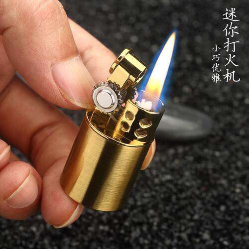 厂家直销新款900迷你砂轮明火打火机 老式复古跨境个性打火机小巧
