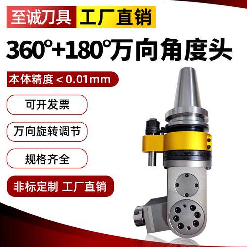ER25万向角度头BT40侧铣头加工中心BT50万向角度头ER32龙门侧铣头