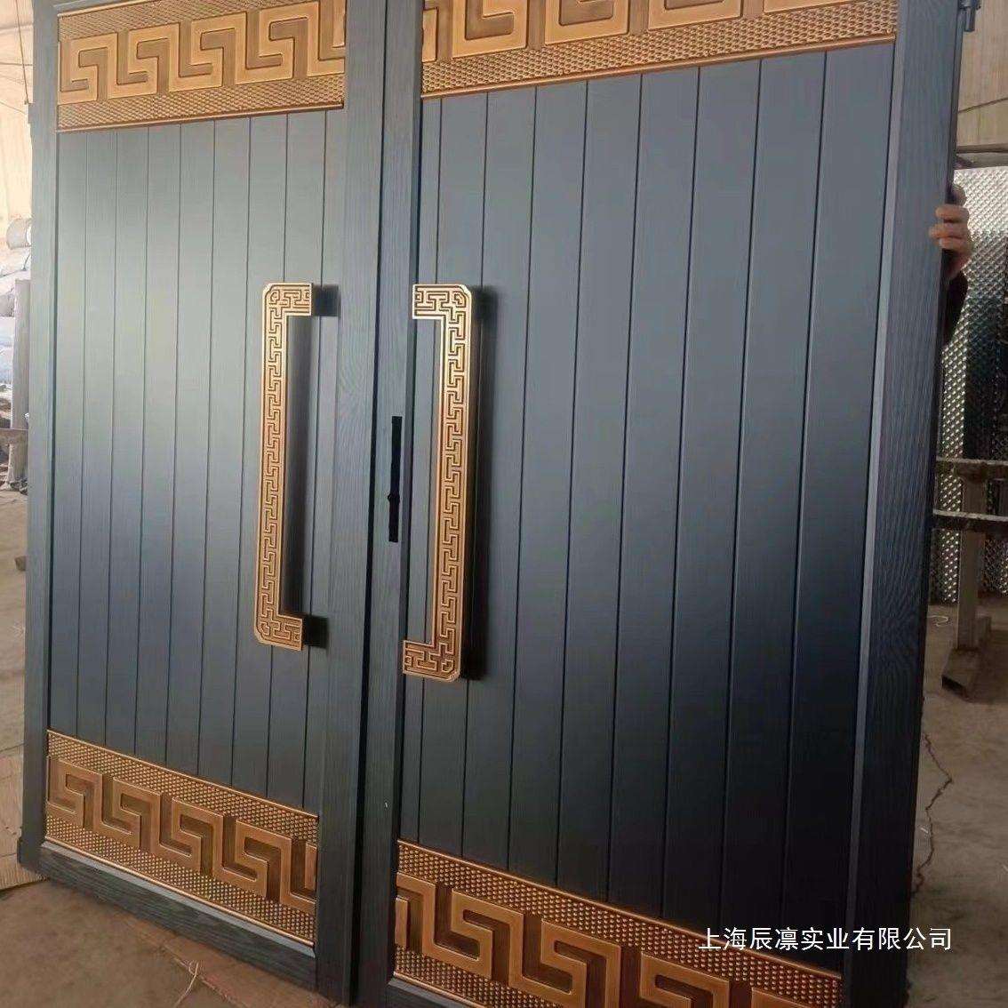 大门大进户门铁门双开门大门对开门中式农村复古烤漆自建房