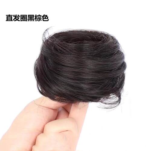 懒人发圈带假发自然假发发圈抓夹头发增发蓬松气质发型真发造型