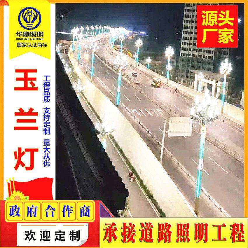 华腾中华灯玉兰市政道路路灯杆工程广场户外景观灯照明led灯