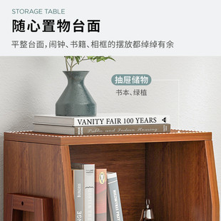 北欧书架简约多层置物架落地客厅卧室简易学生家用创意收纳小书柜