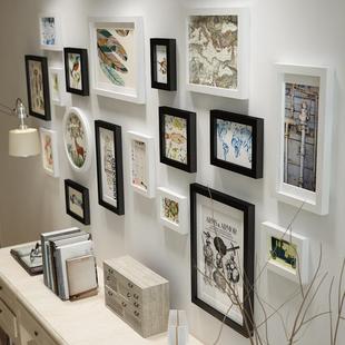 相相框组合 卡拉瓦乔创实木框意照217片墙相框墙 包邮