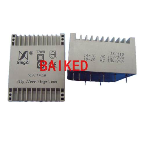 BingZi T70/B SL20-F492A 输入220V 输出16V 12V 10VA 兵字变压器