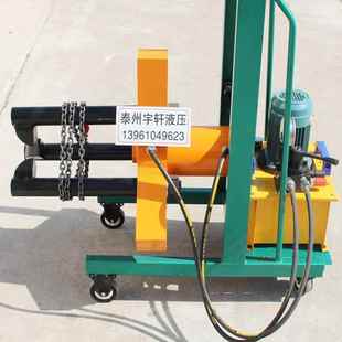 轴承皮带轮联轴器手动拆卸300吨车载液压拔轮器200T电动升降拉马