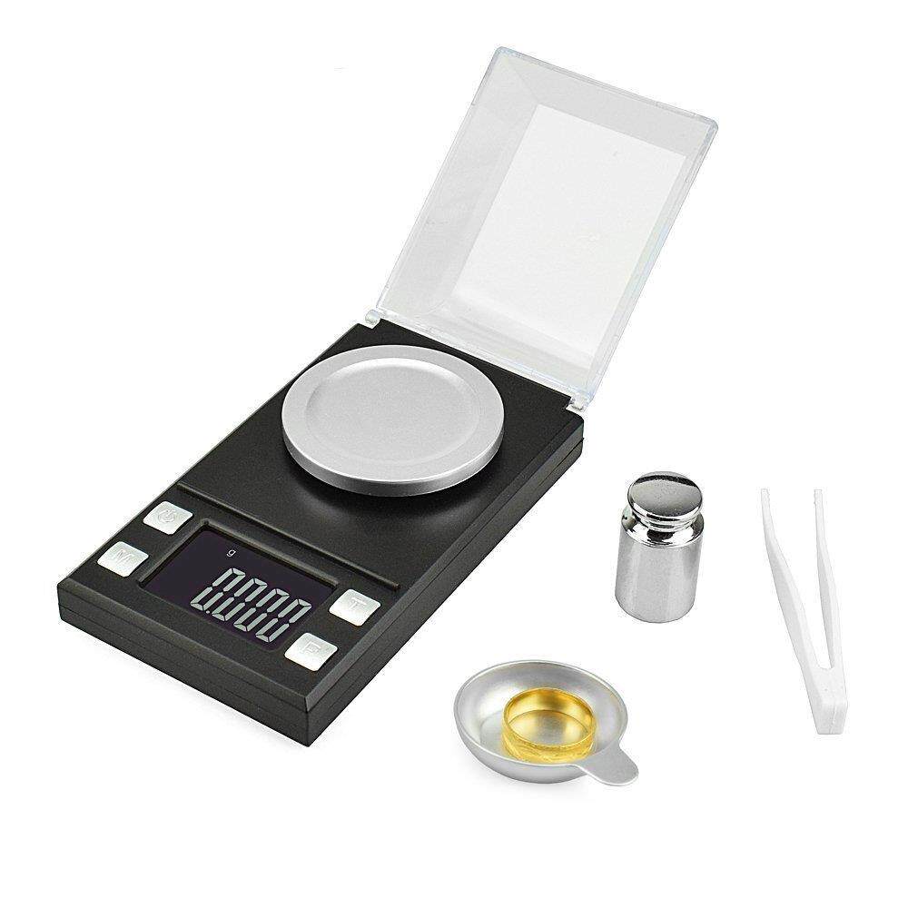 精准便携式电子秤0.001g千分迷你小称厨房克带盖克重称量器