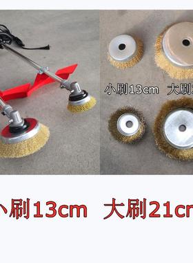 锈电动除瓦地机钢丝轮CLZ打磨机铁钢结构彩钢翻新机工字钢抛光水