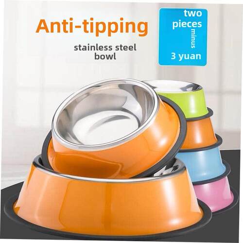 Dog food bowl large stainless steel dog bowl dog food bowl a