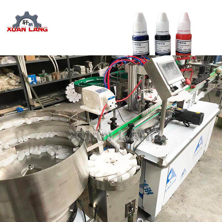 指甲油胶灌装机 精油灌装旋盖一体机 全自动眼药水瓶液体旋盖机