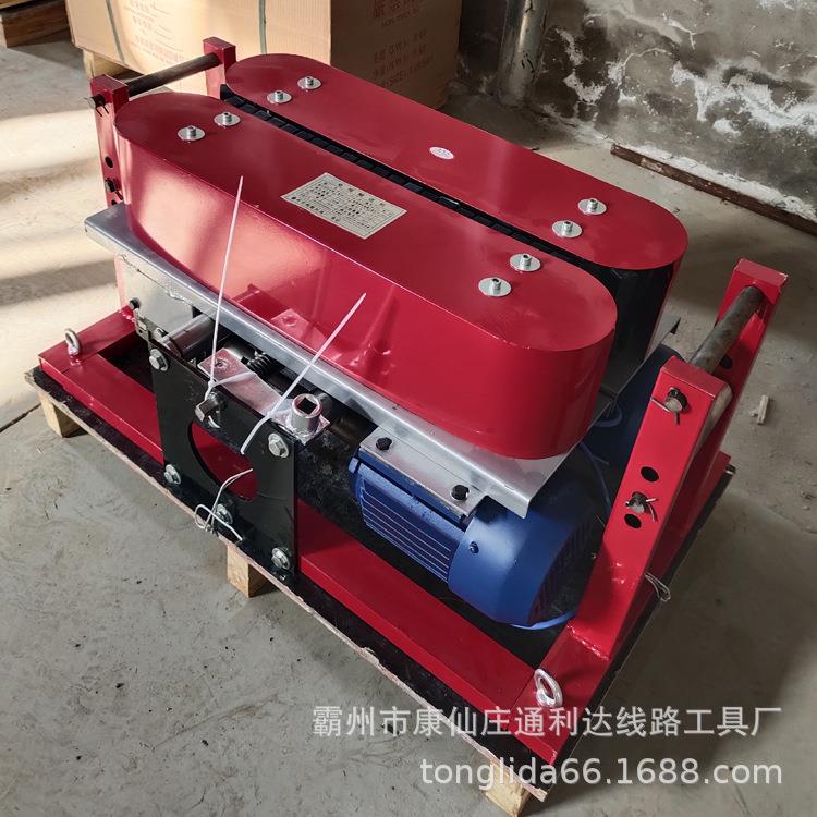 智能电缆输送机 多台联动+遥控电缆敷设机 汽油机型拉缆机