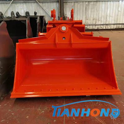 挖机挖斗厂家 SK135倾斜式泥斗1.5米宽 可倾斜式清淤斗