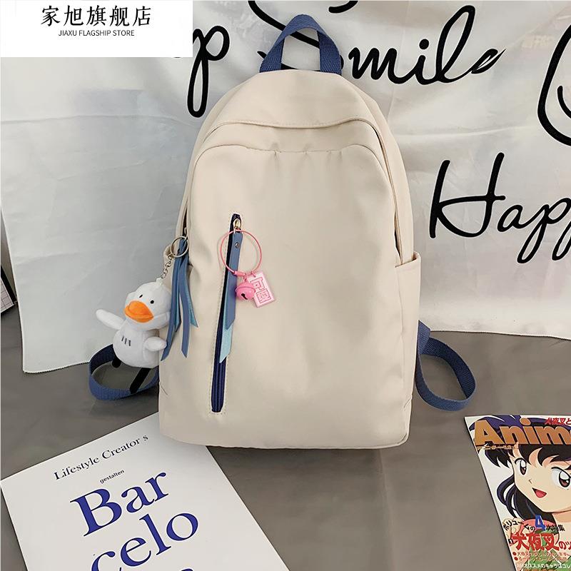 书包女大学生轻便小众学生女生简双肩背包