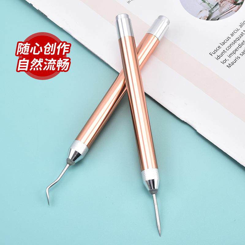 乙烯基除草工具带灯内置电池DIY剪影浮雕刻字工具cricut配套工具