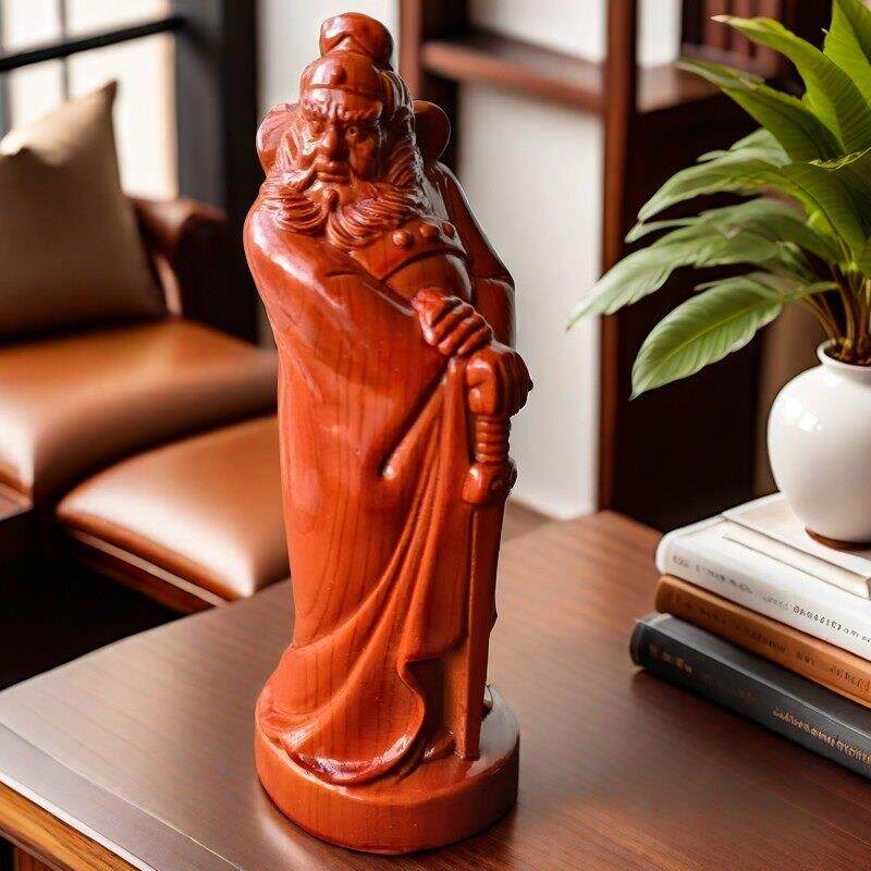 钟馗摆件老桃木雕刻客厅乔迁新居桃木装饰平安桃木风水家居摆件