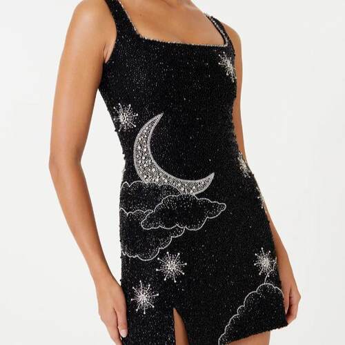 Flat top printed women's beach skirt mid waist long