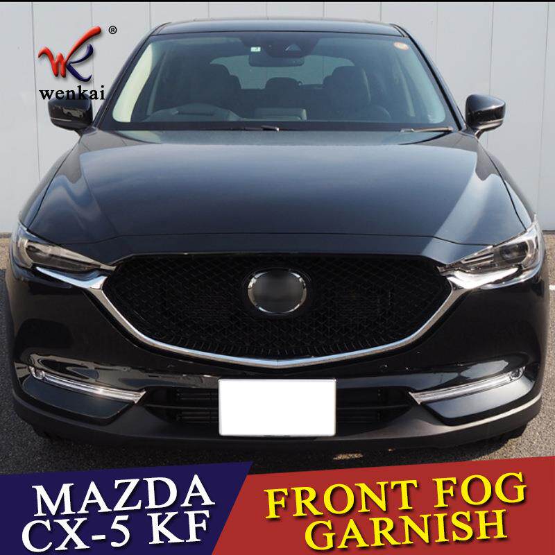 温凯17款马自达CX-5 KF改装前雾灯框 新款CX-5前雾灯饰条外饰专用