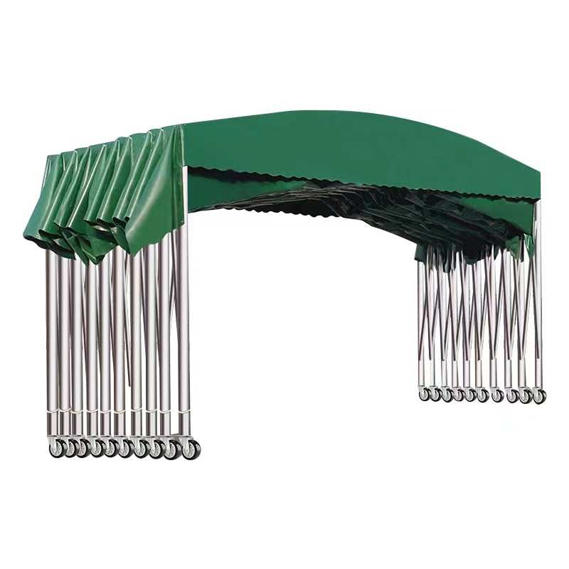 帐篷停雨棚伸缩雨棚雨棚活动大排档大型车棚电动挡推拉仓库遮阳