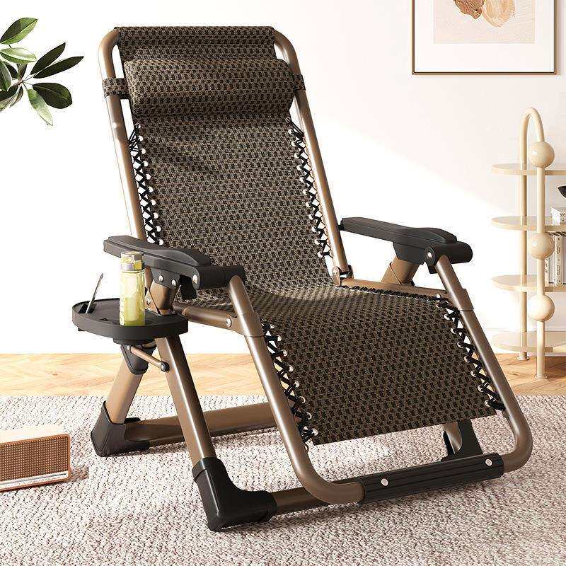 折叠午休午睡办公室休闲靠背椅懒人可调节躺椅多功能躺椅可坐可躺