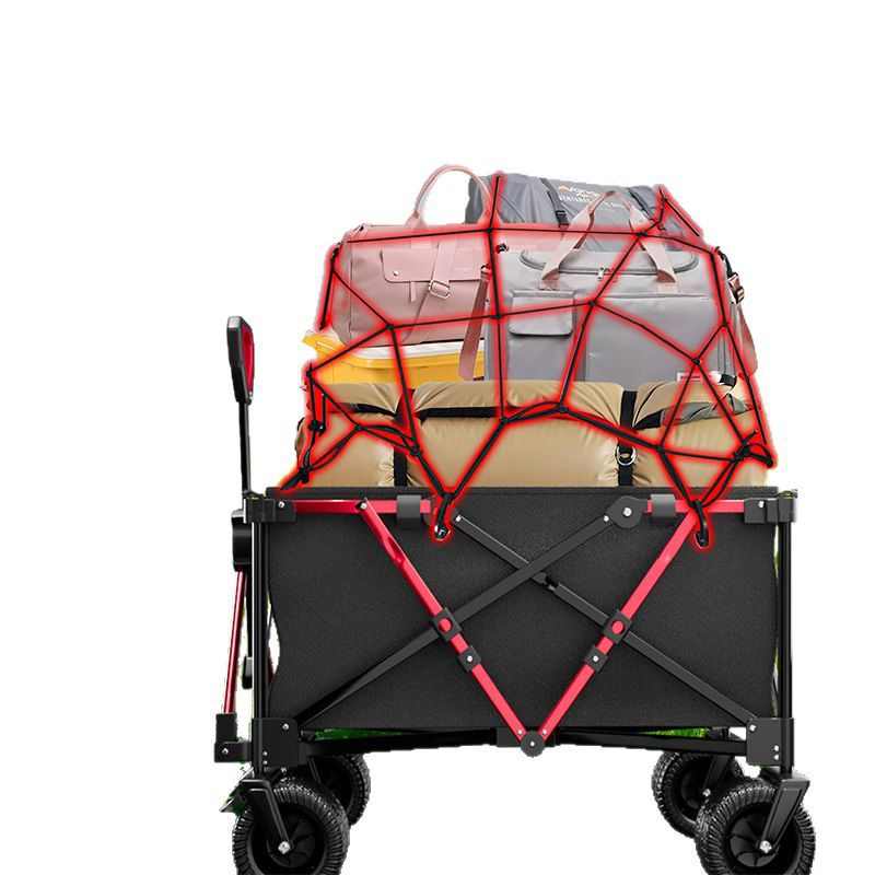 聚拢款型户外露营车可折叠推车大号营地车野餐拖车手拉摆摊小推车