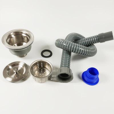 厨房水槽洗菜盆下水器套装下水管加长单槽水池排水管配件防臭落水