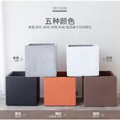 方形水泥花盆大号室内外阳台种花种树绿植盆简约个性 艺术创意花盆