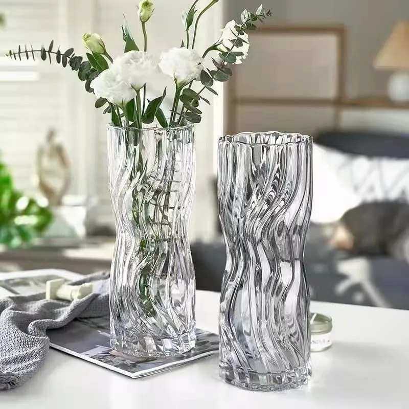 塬上晶北欧水流玻璃花瓶客厅餐桌家居插花水养富贵竹摆件装饰花瓶,家居饰品,花瓶,淘宝优惠券,粉丝福利购,淘宝优惠卷