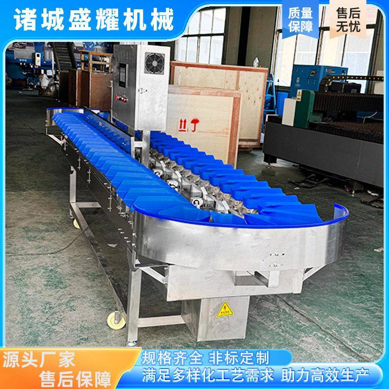 墨鱼干重量分拣机鱼类克重自动分选机5级金鲳鱼称重分级机盛耀