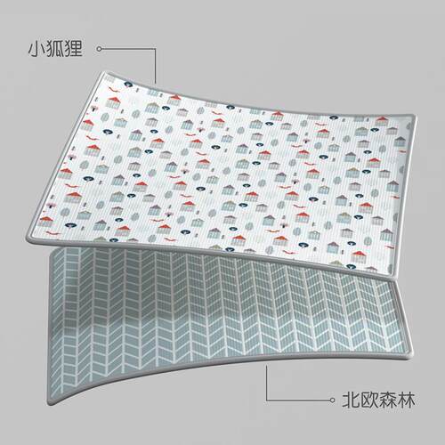 高档加曼龙XP环保宝宝爬双行垫厚婴儿爬爬垫面儿童E防滑游戏垫可