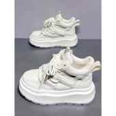 小白鞋 高帮白色鞋 2026秋季 女春季 新款 厚底增加多功能休闲运0203k