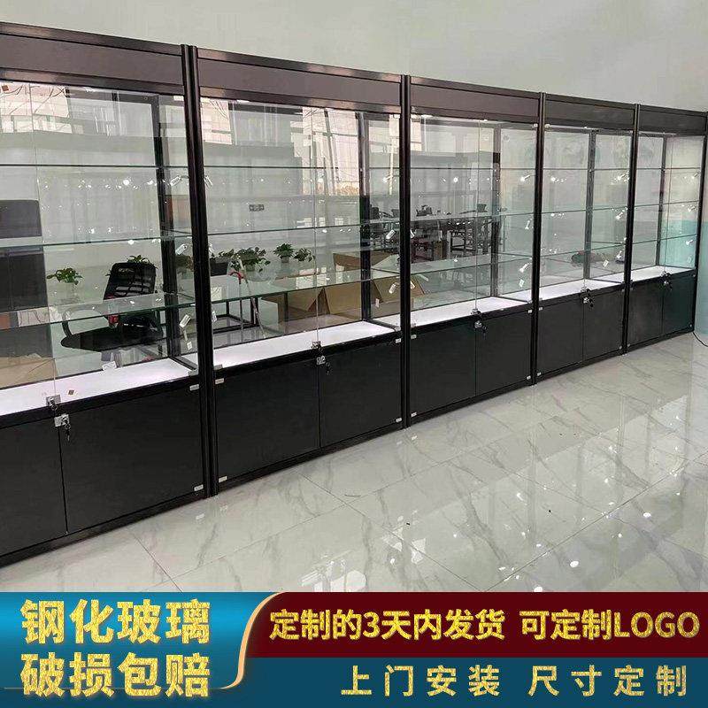 玻璃展示柜样品产品展示架模型礼品货架饰品玻璃门展柜展示柜架