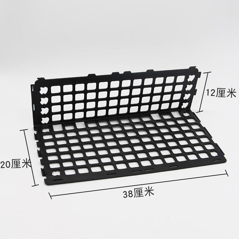 超市隔水果护栏隔生鲜挡板板果蔬围栏断板货栏架塑料黑色蔬菜隔栏