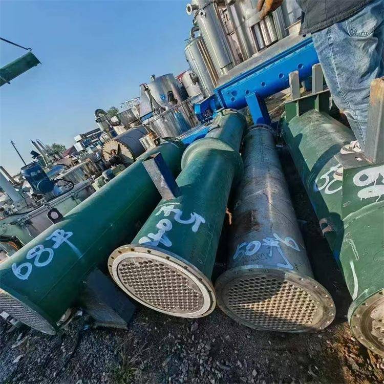 二手列管不锈钢冷凝器 化工制药工业冷却加热设备 石墨换热器