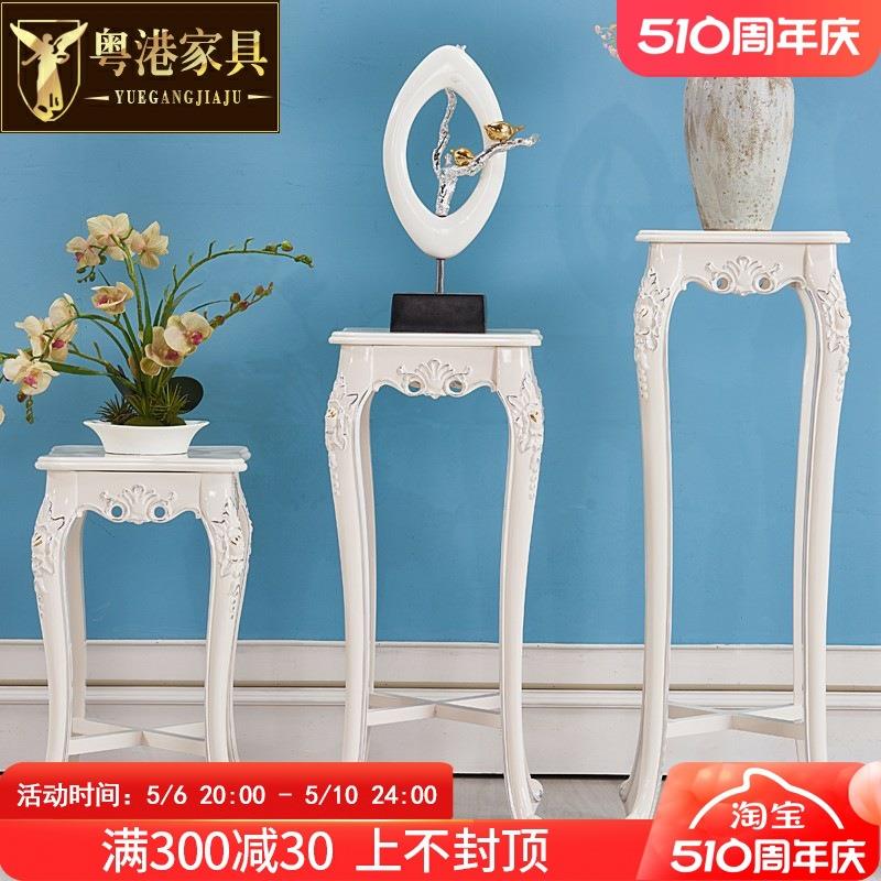 欧式花架实木四方花几阳台盆景架客厅花盆架室内落地花架子