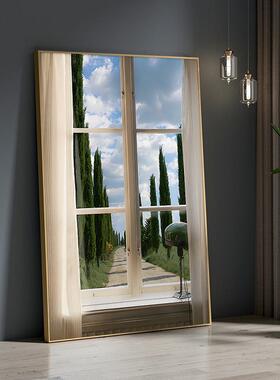 LSM-322法式假头窗风景装饰画i厅ns风客摆画卧室复古小清新户简约