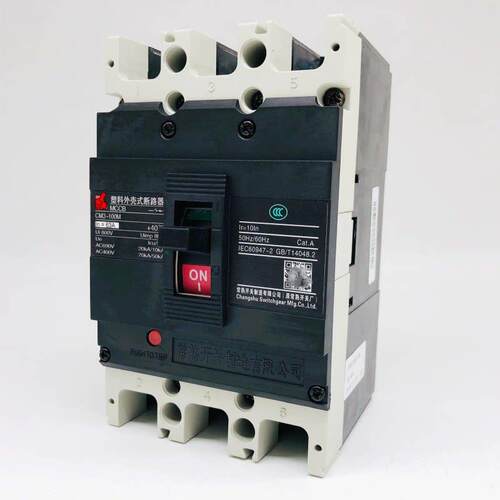 常熟开关CM3-100M/3300 100L 100H 3P塑壳断路器32A40A50A 63A80A