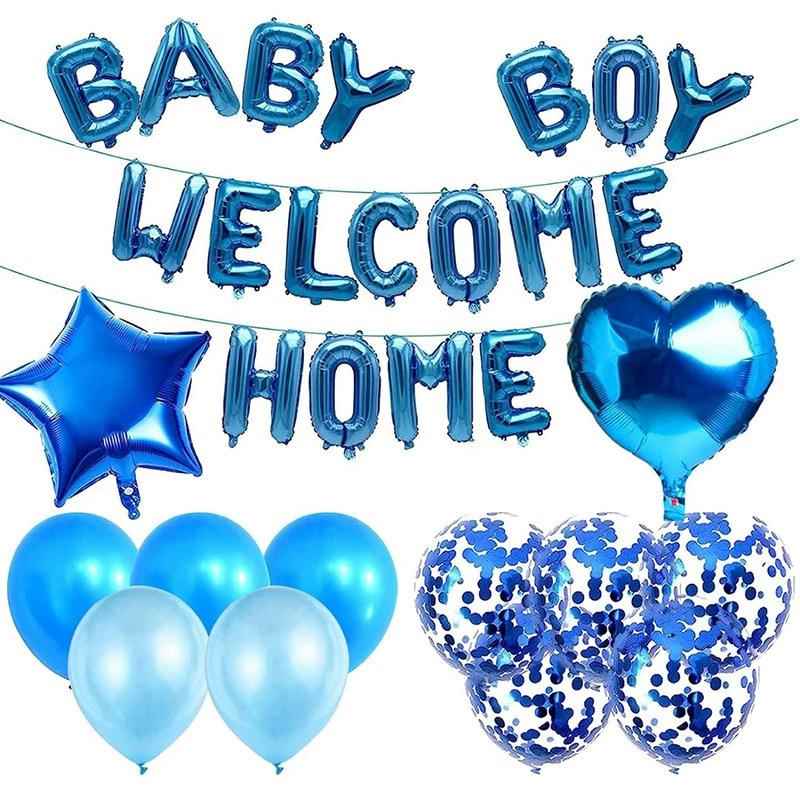 回家气球套装生日主题派对装饰welcome home场景布置气球套餐
