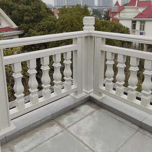 室外阳台护栏围栏铝合金仿石栏杆楼梯扶手扶手烤漆罗马柱欧式