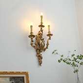 墙灯具背景玄关 客厅床头电视全墙楼梯奢华铜壁灯美式 卧室欧式 法式