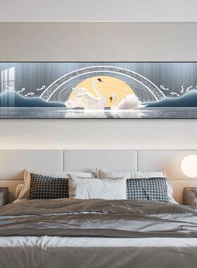 卧室装饰画床头挂画天生一对客厅主卧墙画现代简约房间背景墙壁画