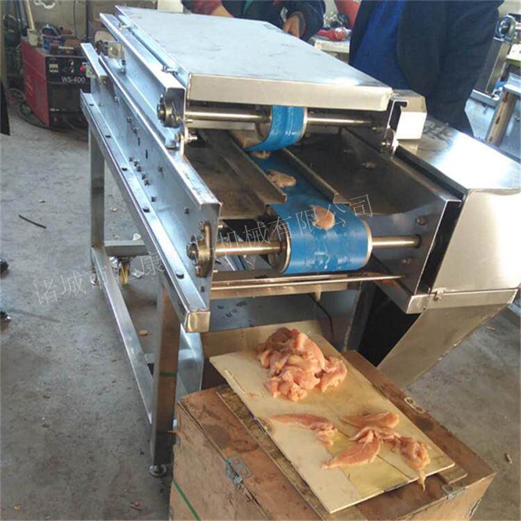 连续式鸡肉切片机多层鲜肉分片设备鲜猪肉切割机降低成本总加收入