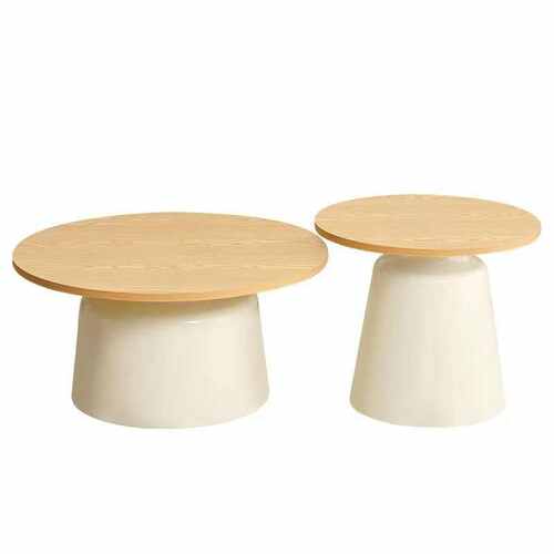 奶油风网红马提尼圆形茶几客厅家用小户型简约茶桌民宿铁艺边几桌