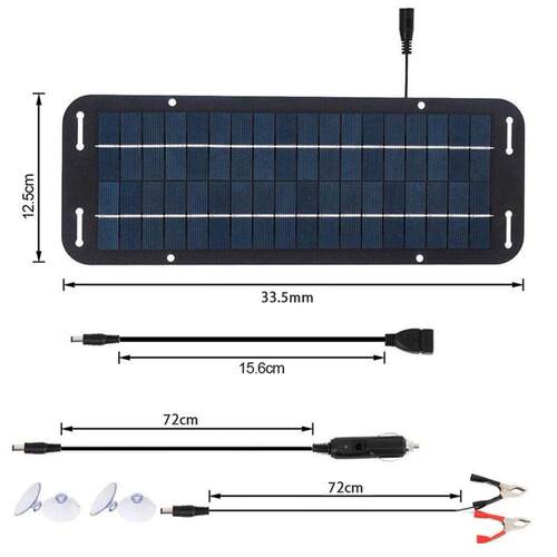 太1阳能板IP135W8V太阳能车光伏电板户外手机便携半发柔性单汽晶