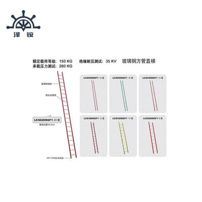 金锚LCS260SGF1方管直梯 玻璃钢方管直梯家用梯金锚LCS260SGF1否L