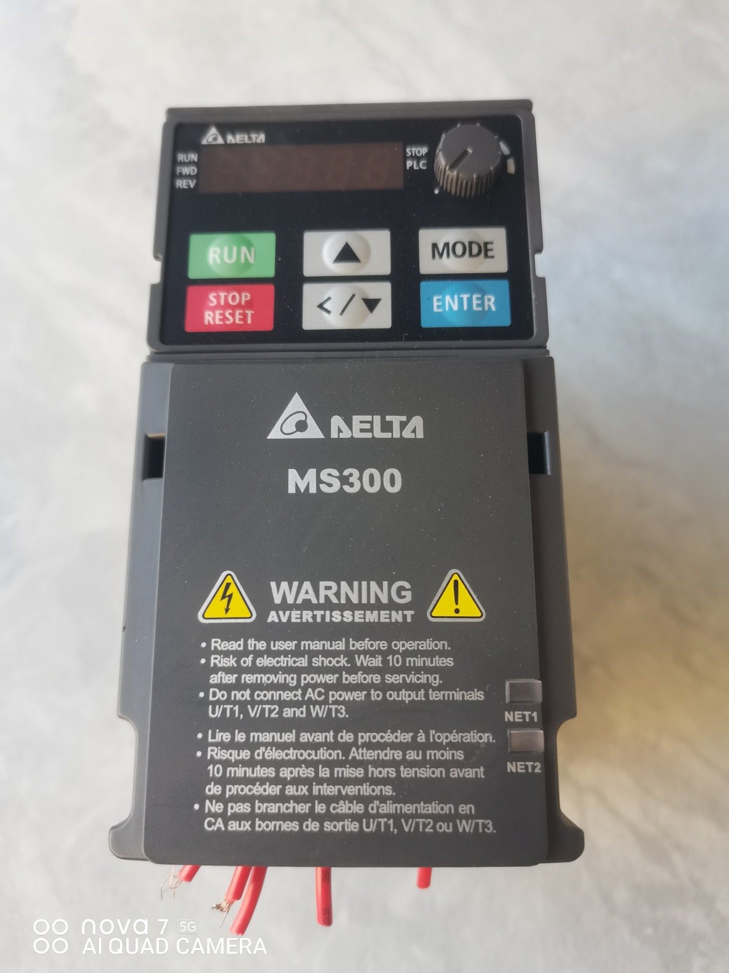 原装拆机台达MS300变频器VFD2A8MS21ANSAA，