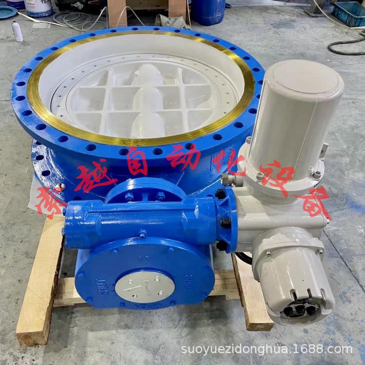 电动金属密封蝶阀D943H-10P-DN350法兰连接耐高温高压调节型