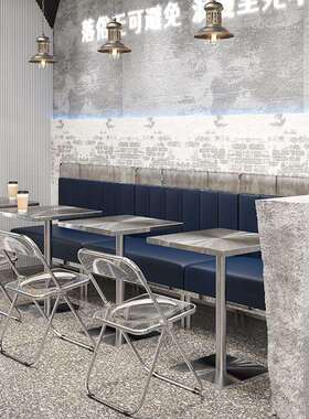 工业XG-1风餐桌不锈奶钢圆小桌网红咖餐厅啡圆形桌子甜品茶店桌椅