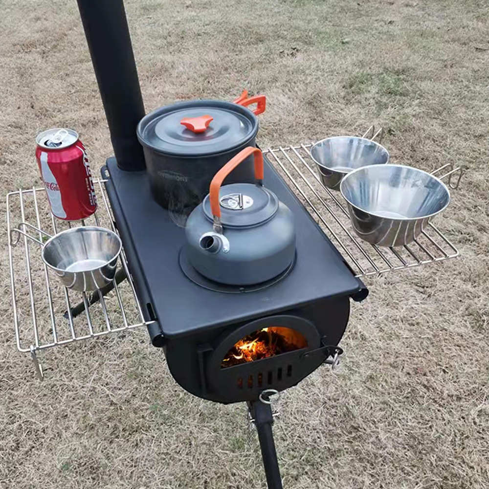 便携烧水厂多功能室外户外炉具做饭取暖火炉柴火柴灶露营