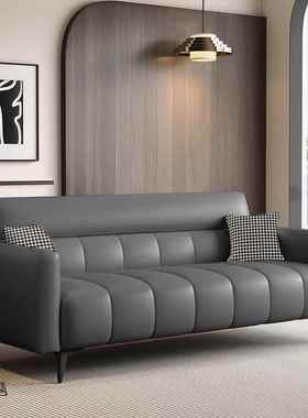 小户型客厅布艺沙发猫抓皮钢叠琴键2025新沙简约80606现代折款发